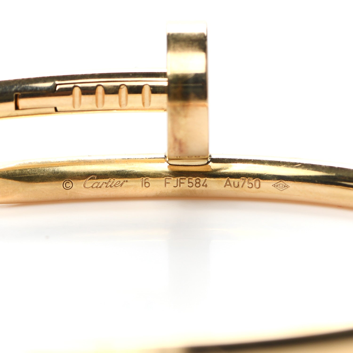 Cartier 18K Yellow Gold Juste Un Clou Bracelet 16 4 of 5