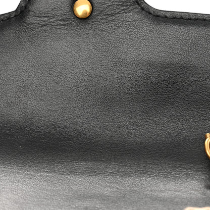 Gucci Calfskin Matelasse Super Mini GG Marmont Shoulder Bag Black 11 of 11