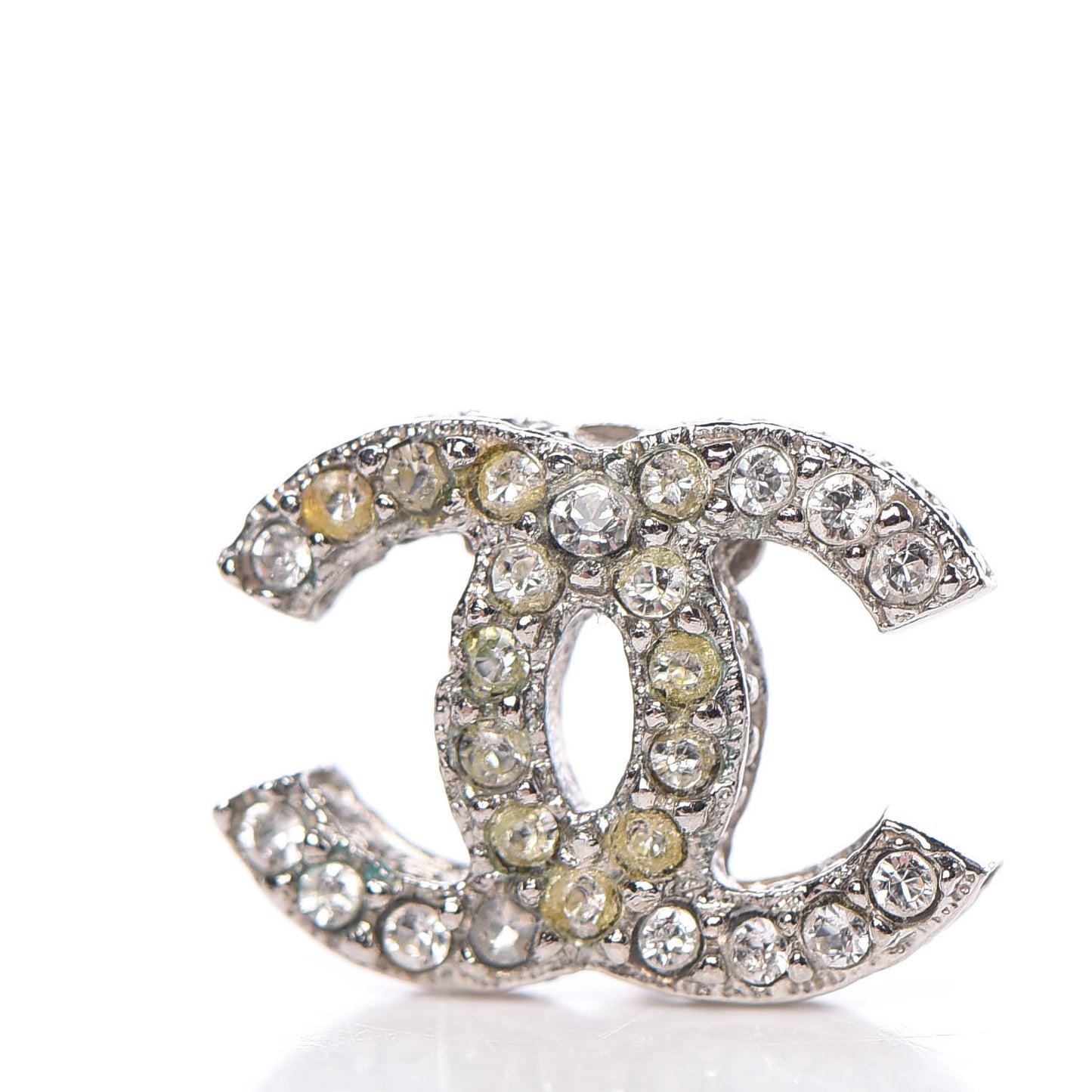 Crystal Timeless CC Earrings Silver