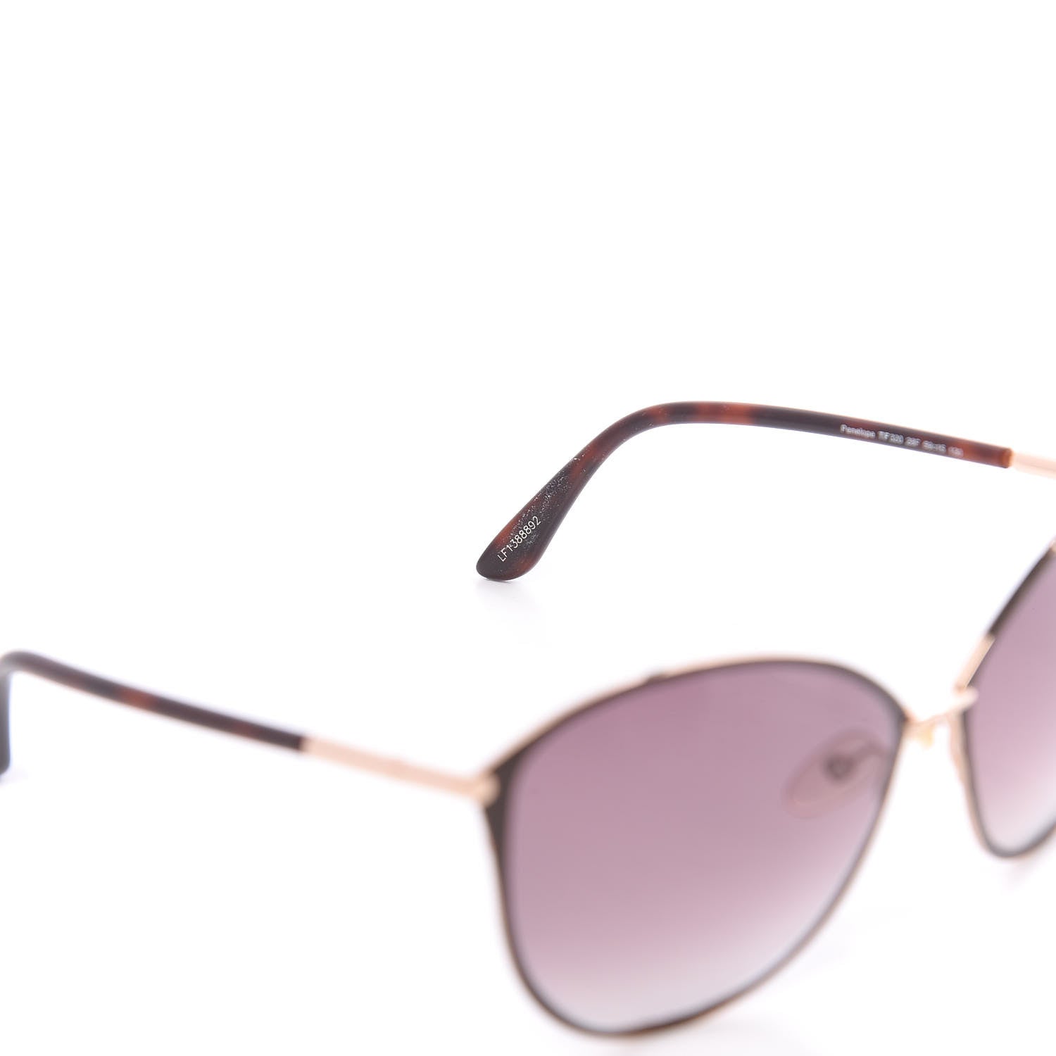 Tom Ford Penelope Vintage Round Sunglasses TF320 Brown 6 of 9