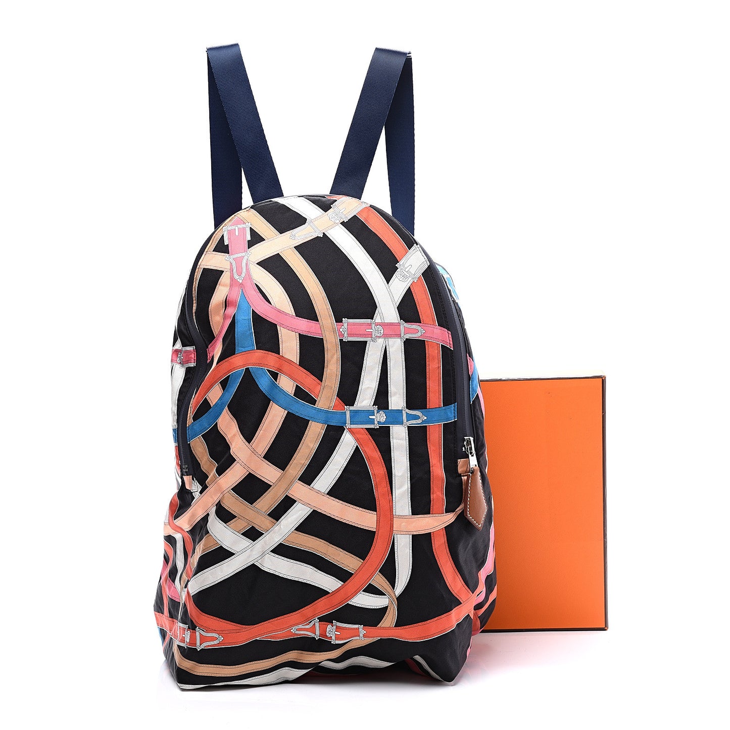 Silk Barenia Cavalcadour Airsilk Backpack Black Bleu Marine Fauve