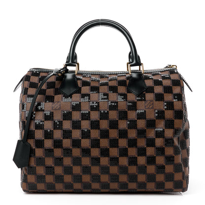 Louis Vuitton Damier Paillettes Speedy 30 Black 1 of 15