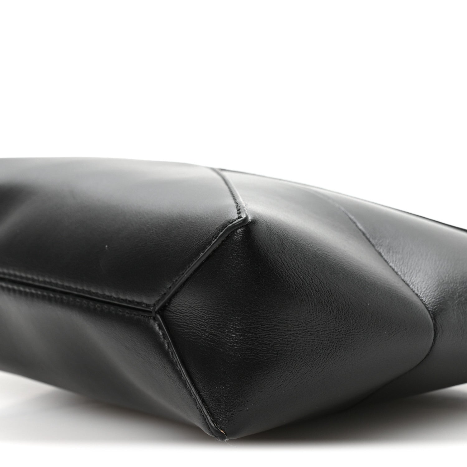 Loewe Shiny Calfskin Puzzle Fold Pouch Black 9 of 9