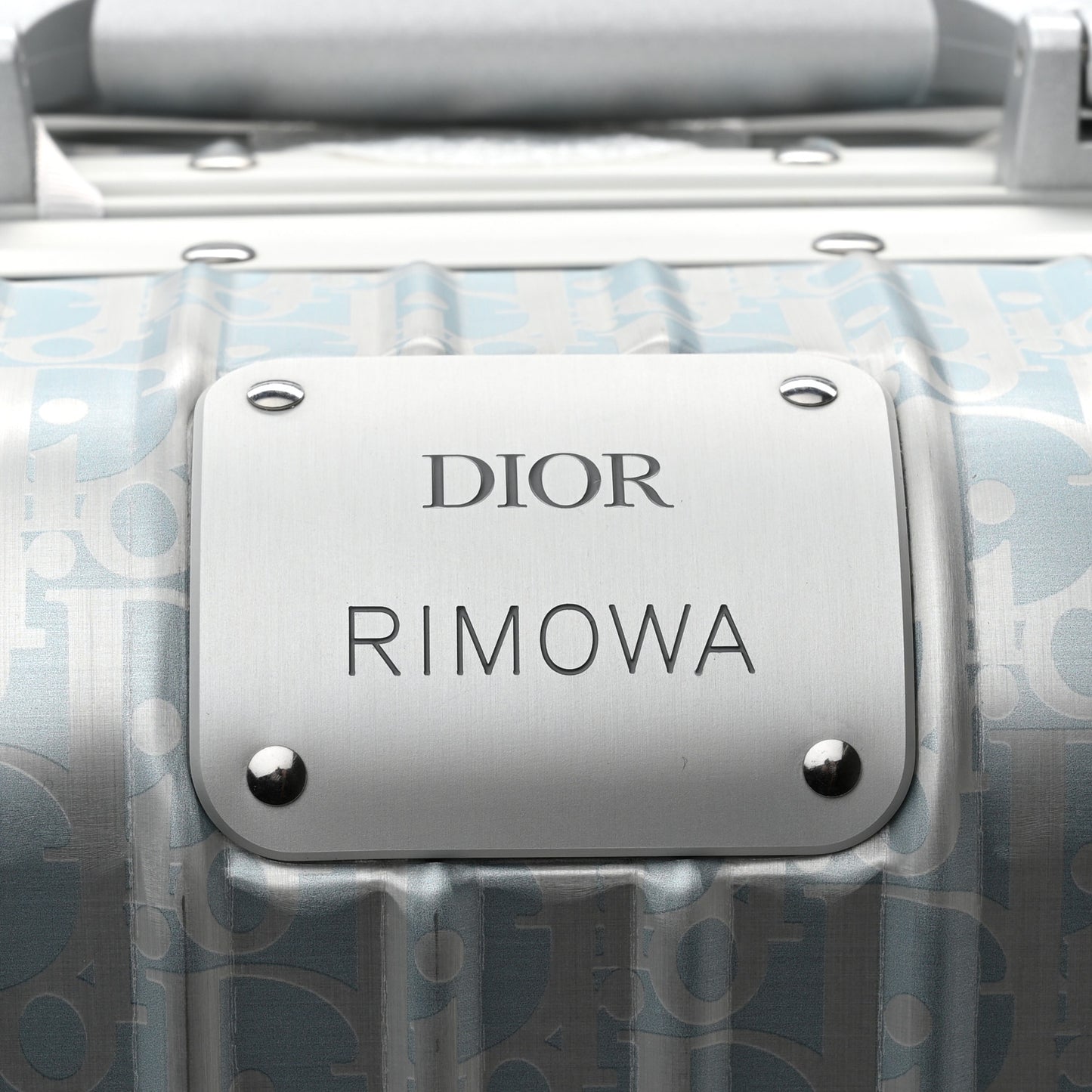 X RIMOWA Aluminum Gradient Cabin Luggage Blue Multi
