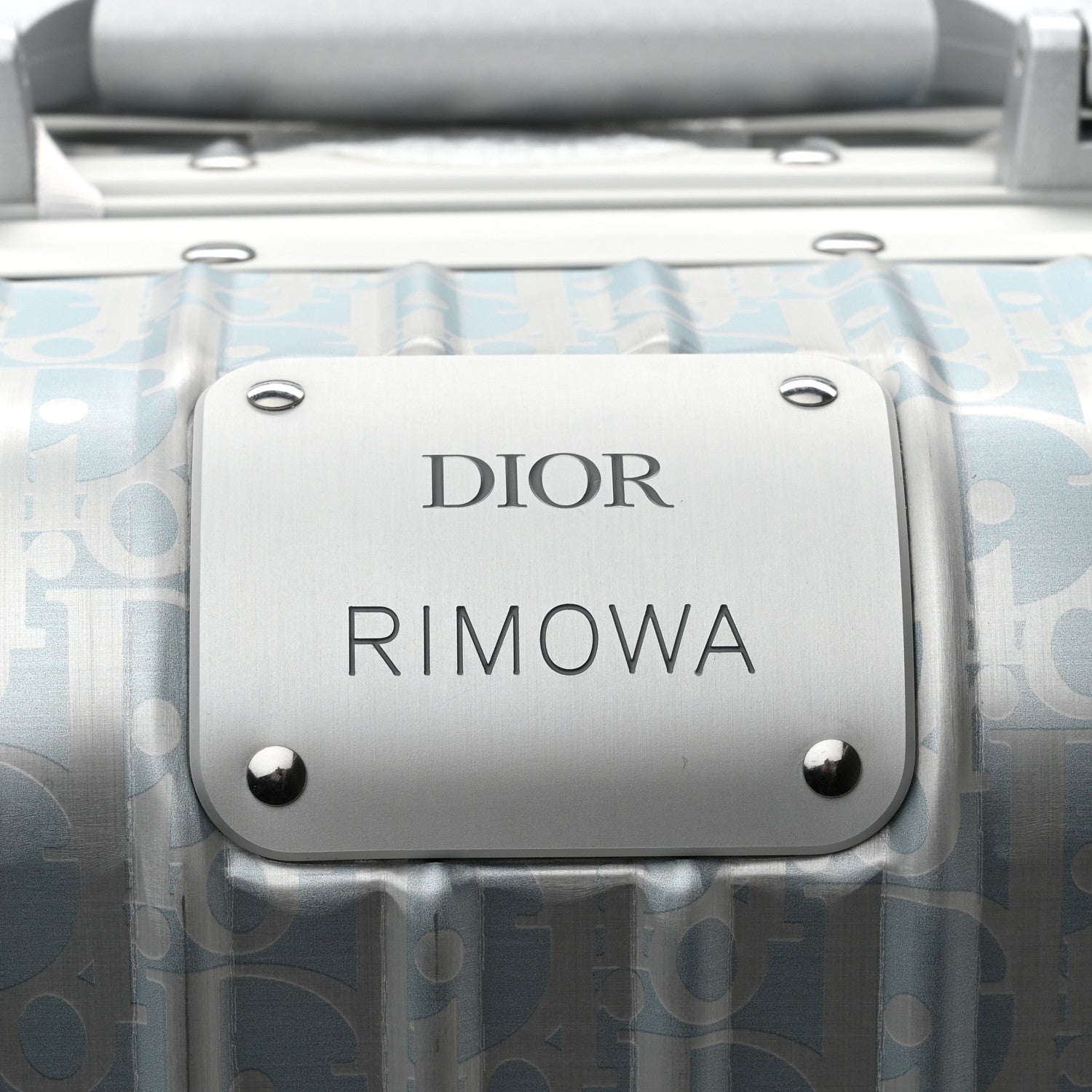 Christian Dior X RIMOWA Aluminum Gradient Cabin Luggage Blue Multi 5 of 12