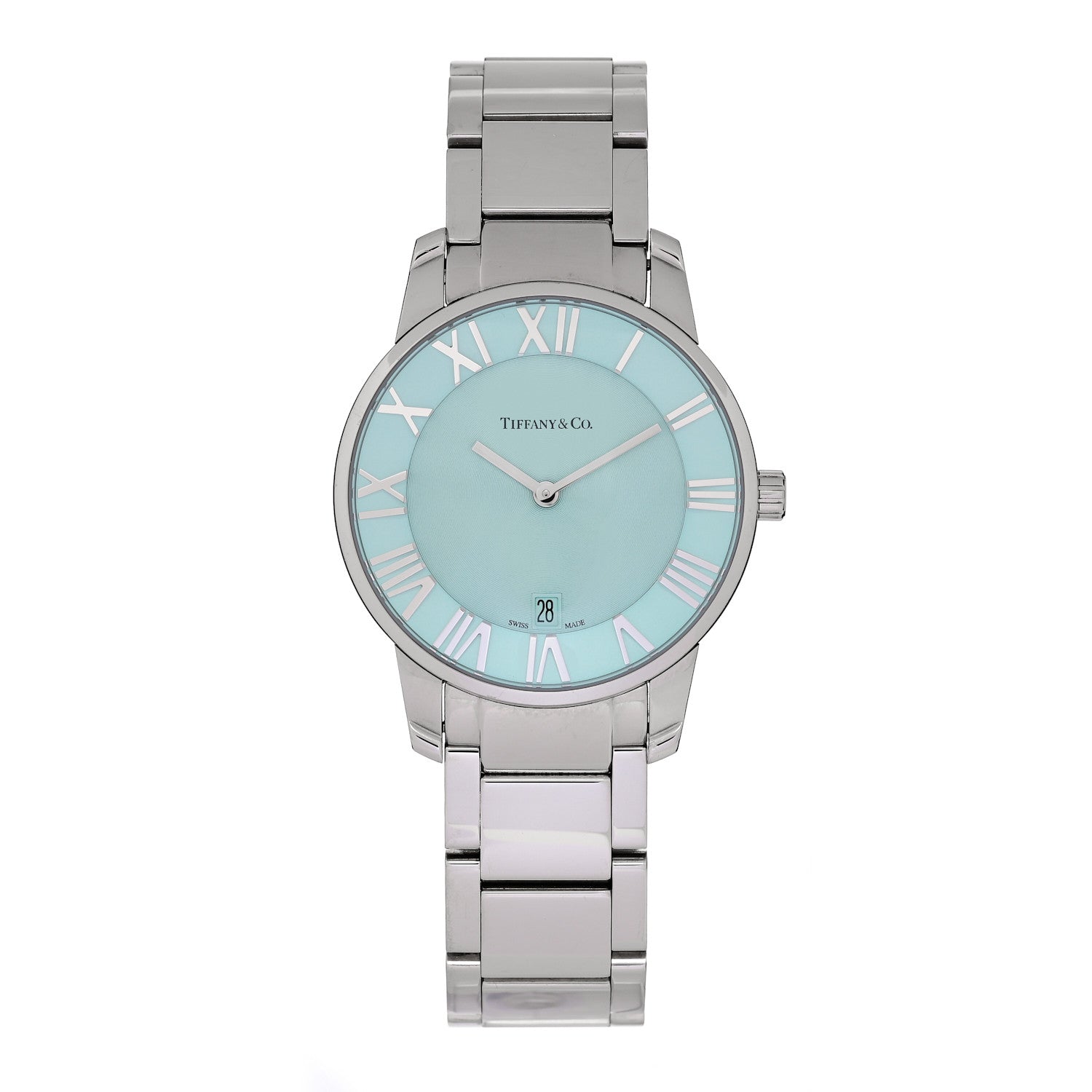 Tiffany Stainless Steel 38mm Atlas 2-Hand Quartz Watch Tiffany Blue 1 of 5