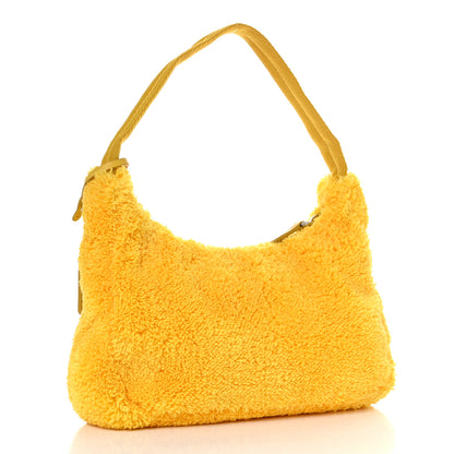 Prada Terry Cloth Mini Re-Edition 2000 Bag Giallo Black 3 of 9