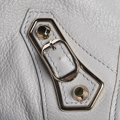 Louis Vuitton BALENCIAGA Chevre Gold Metallic Edge City Gris Perle 10 of 10