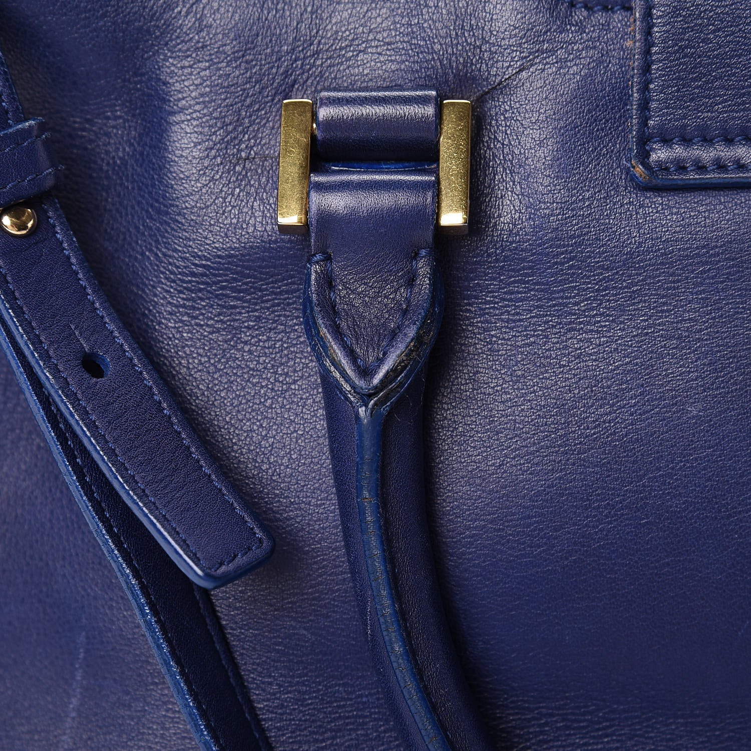 Saint Laurent Calfskin Small Classic Y Cabas Royal Blue 30 of 31