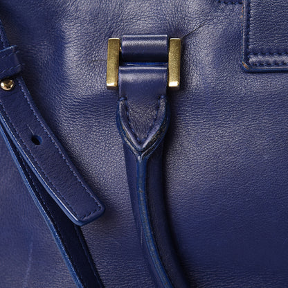 Saint Laurent Calfskin Small Classic Y Cabas Royal Blue 30 of 31