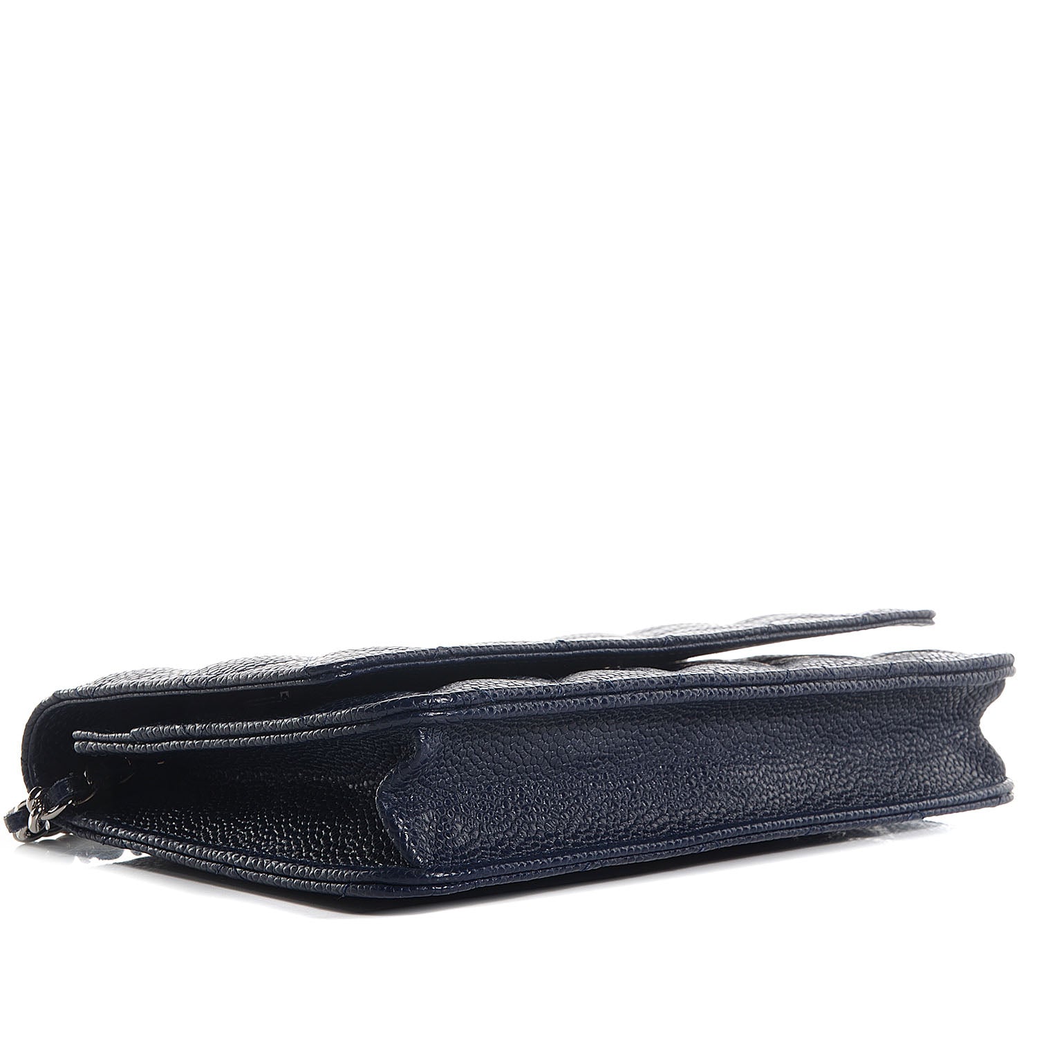Chanel Caviar Quilted Wallet on Chain WOC Navy 4 of 9