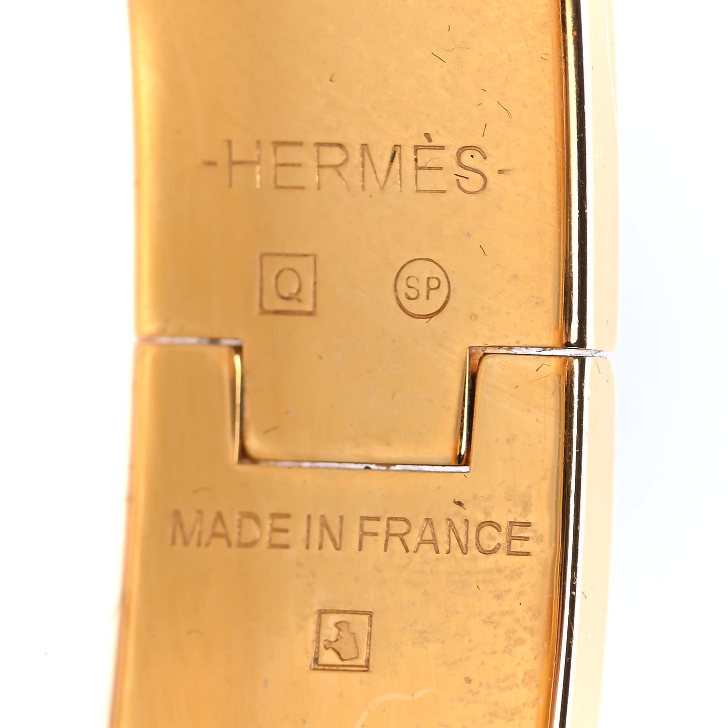 Enamel Narrow Clic Clac H Bracelet PM Orange