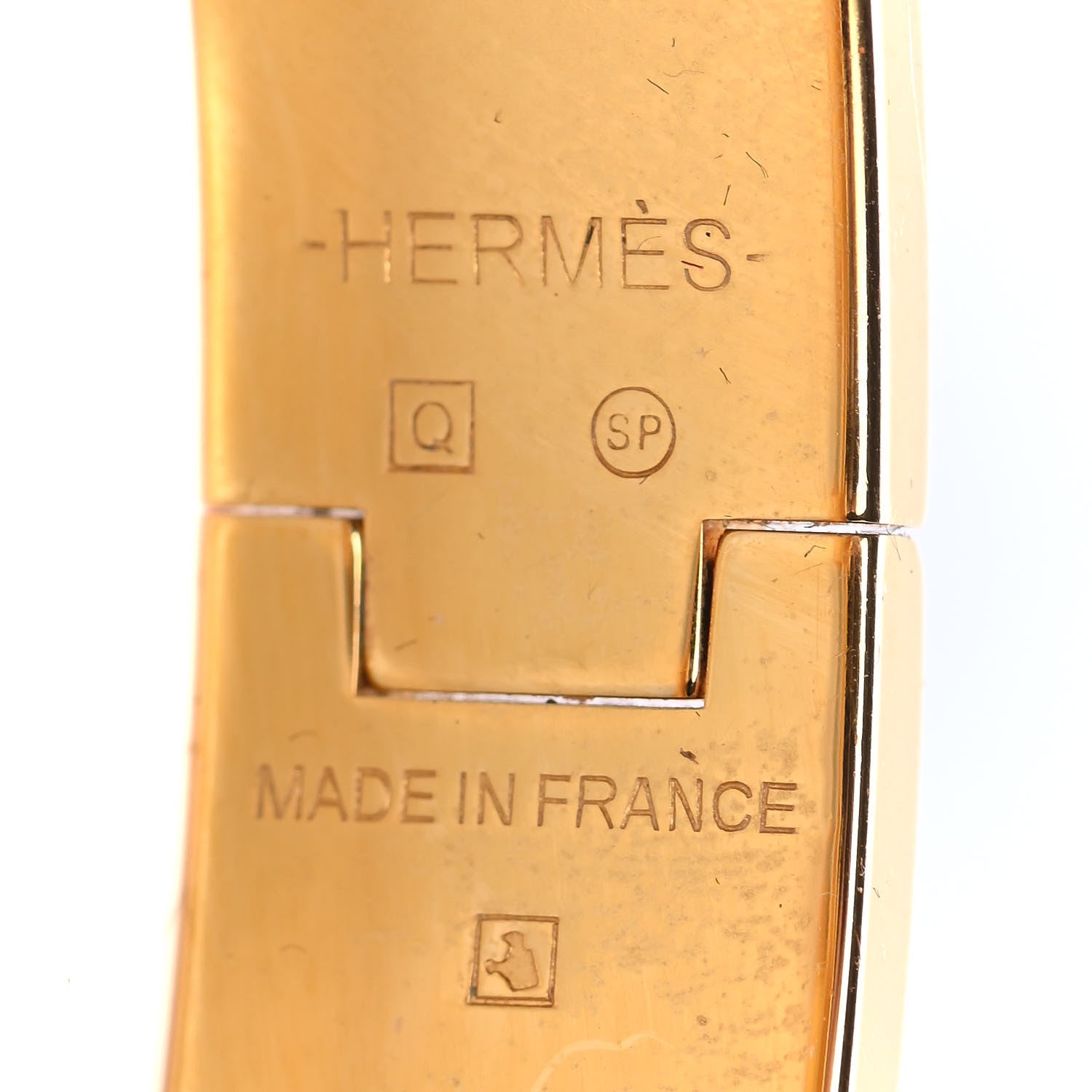 Hermes Enamel Narrow Clic Clac H Bracelet PM Orange 3 of 3