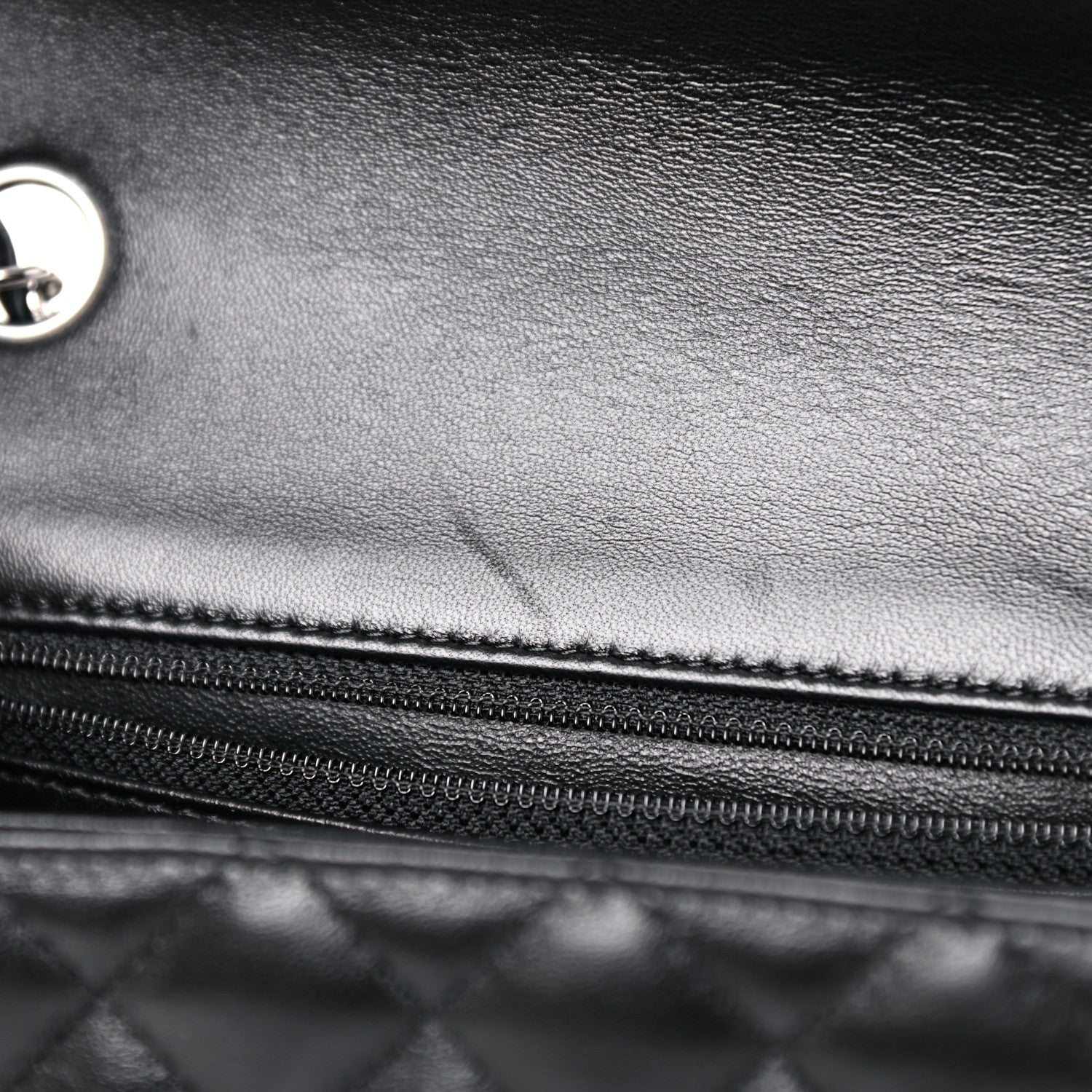 Chanel Lambskin Quilted Mini Rectangular Flap Black 10 of 13