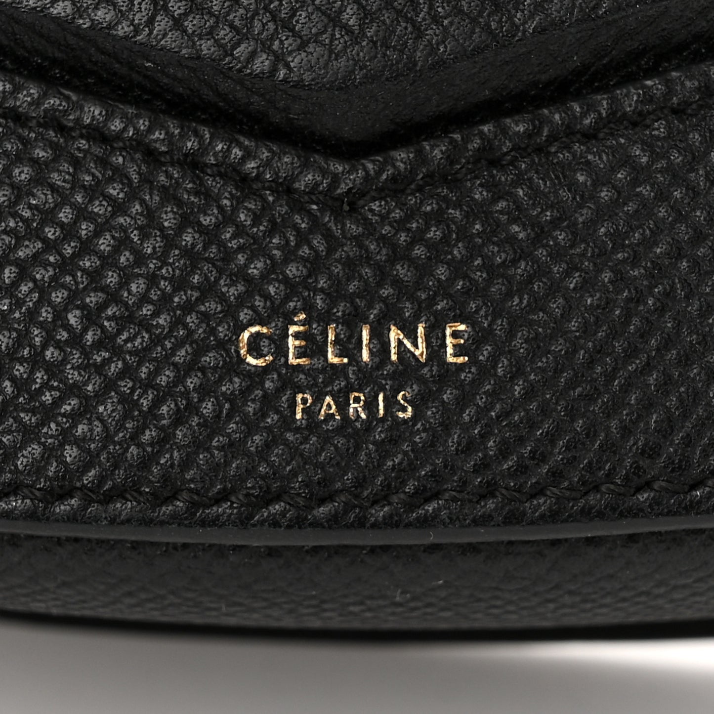 Grained Calfskin Small Trotteur Black