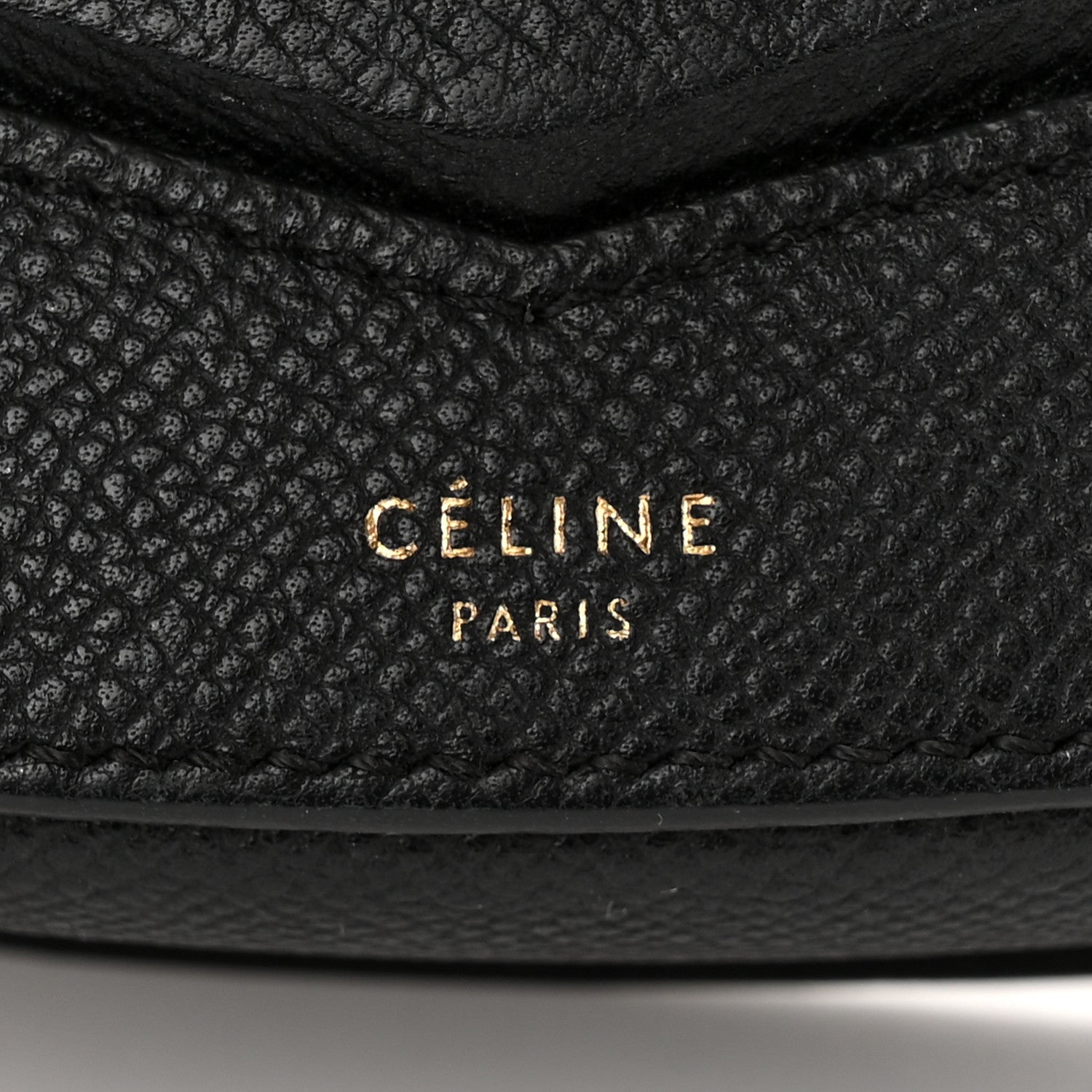 Celine Grained Calfskin Small Trotteur Black 6 of 16