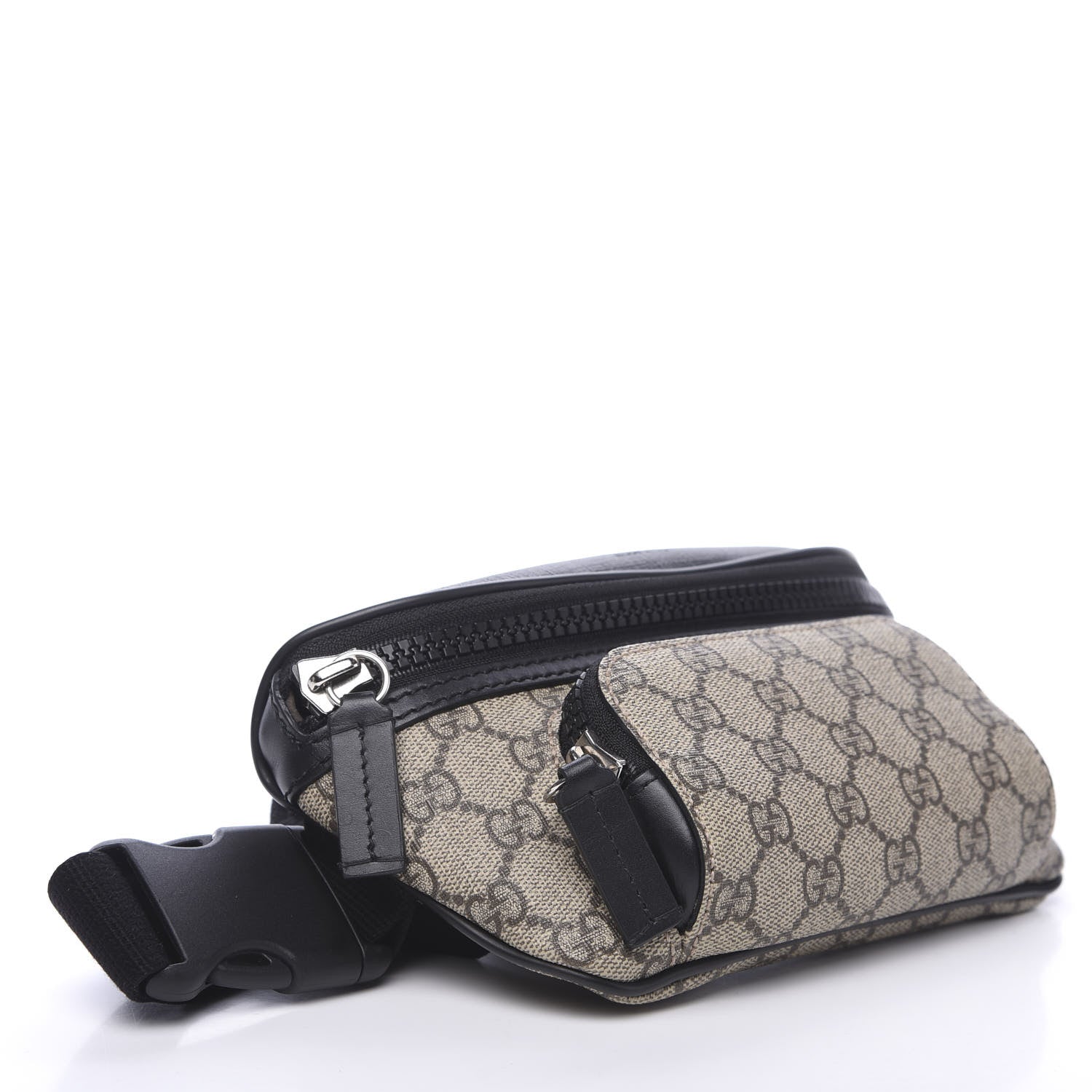 Gucci GG Supreme Monogram Belt Bag Black 3 of 8