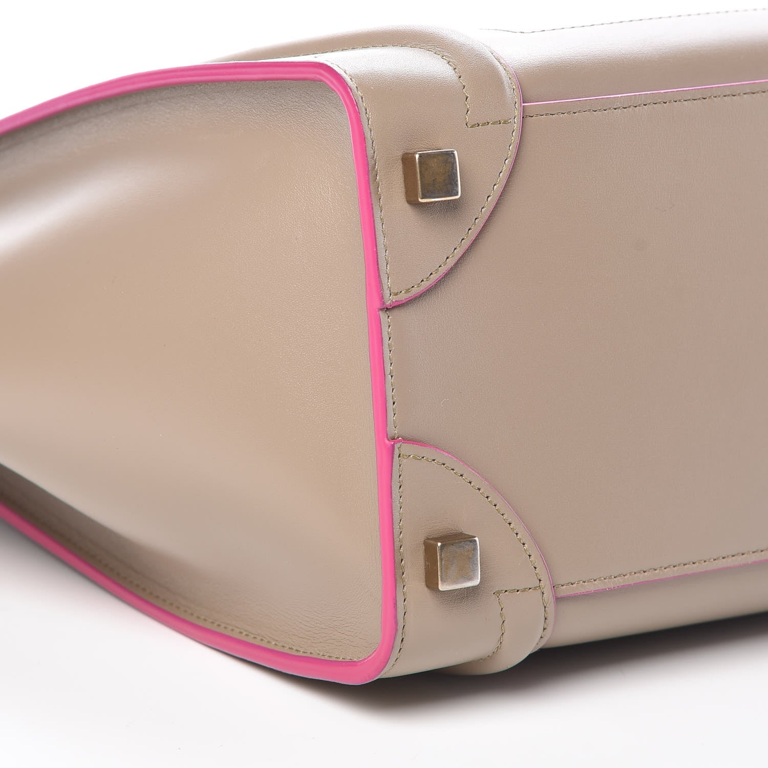 Celine Palmelato Calfskin Micro Luggage Beige 7 of 8
