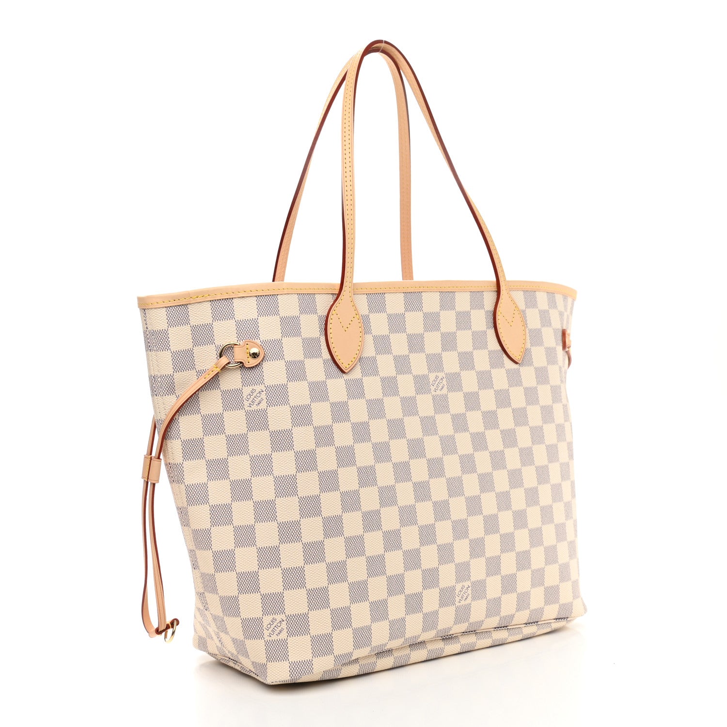 Louis Vuitton Damier Azur Neo Neverfull MM Rose Ballerine 4 of 9