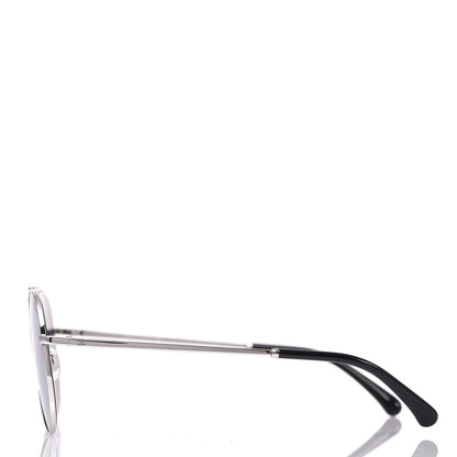 Chanel Aviator Metallic Pilot Sunglasses 4231 Silver 3 of 8