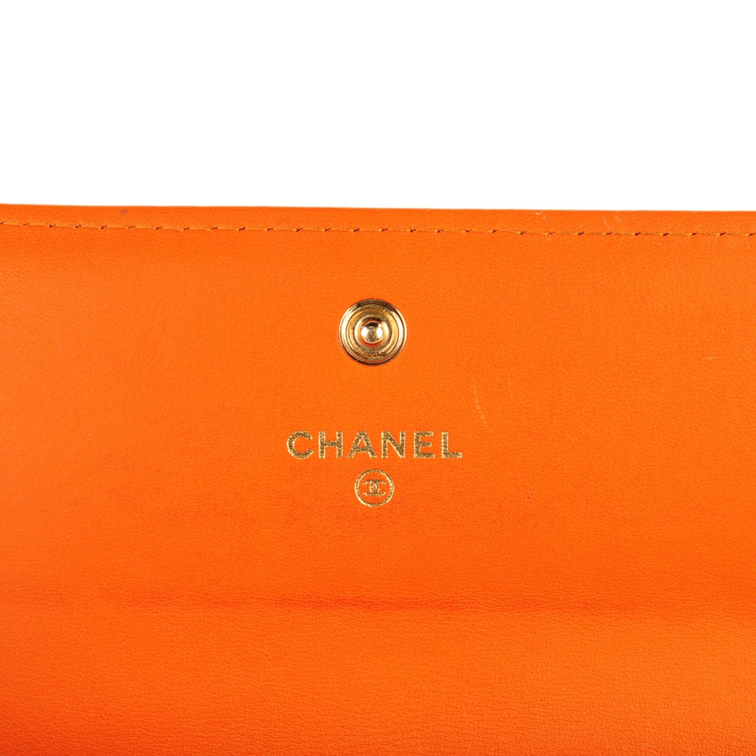 Chanel Python CC Long Flap Wallet Orange 11 of 11