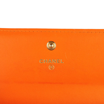 Chanel Python CC Long Flap Wallet Orange 11 of 11