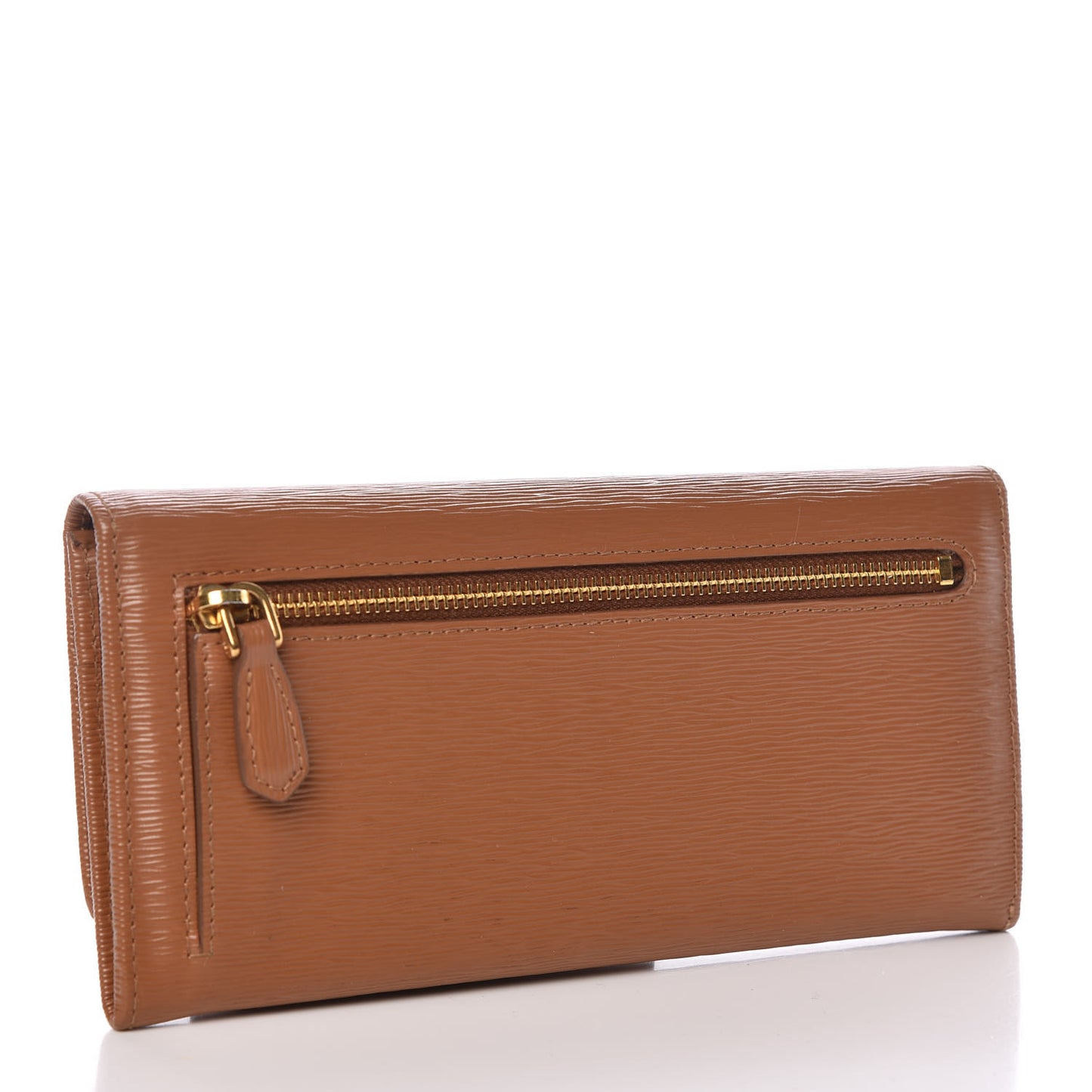 Vitello Move Continental Flap Wallet Caramel