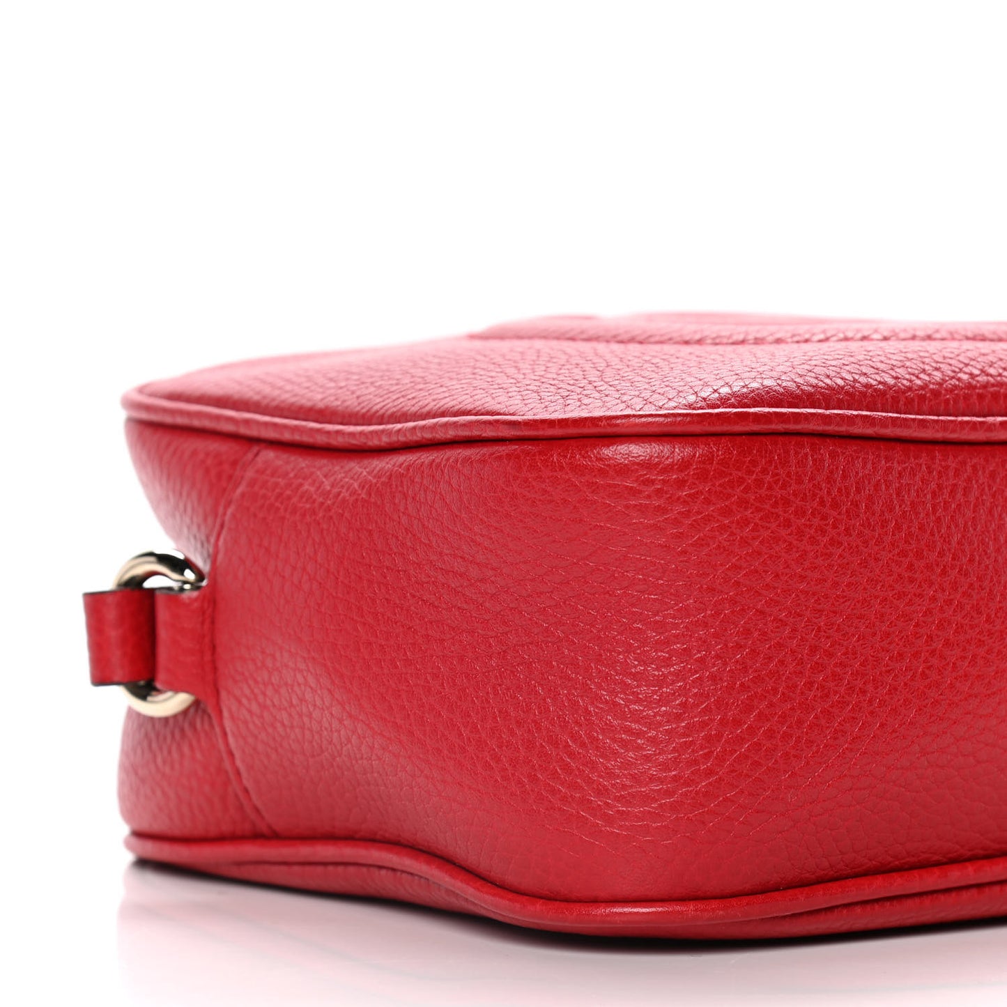 Pebbled Calfskin Small Soho Disco Bag Tabasco Red