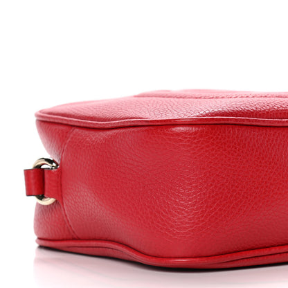 Gucci Pebbled Calfskin Small Soho Disco Bag Tabasco Red 8 of 15