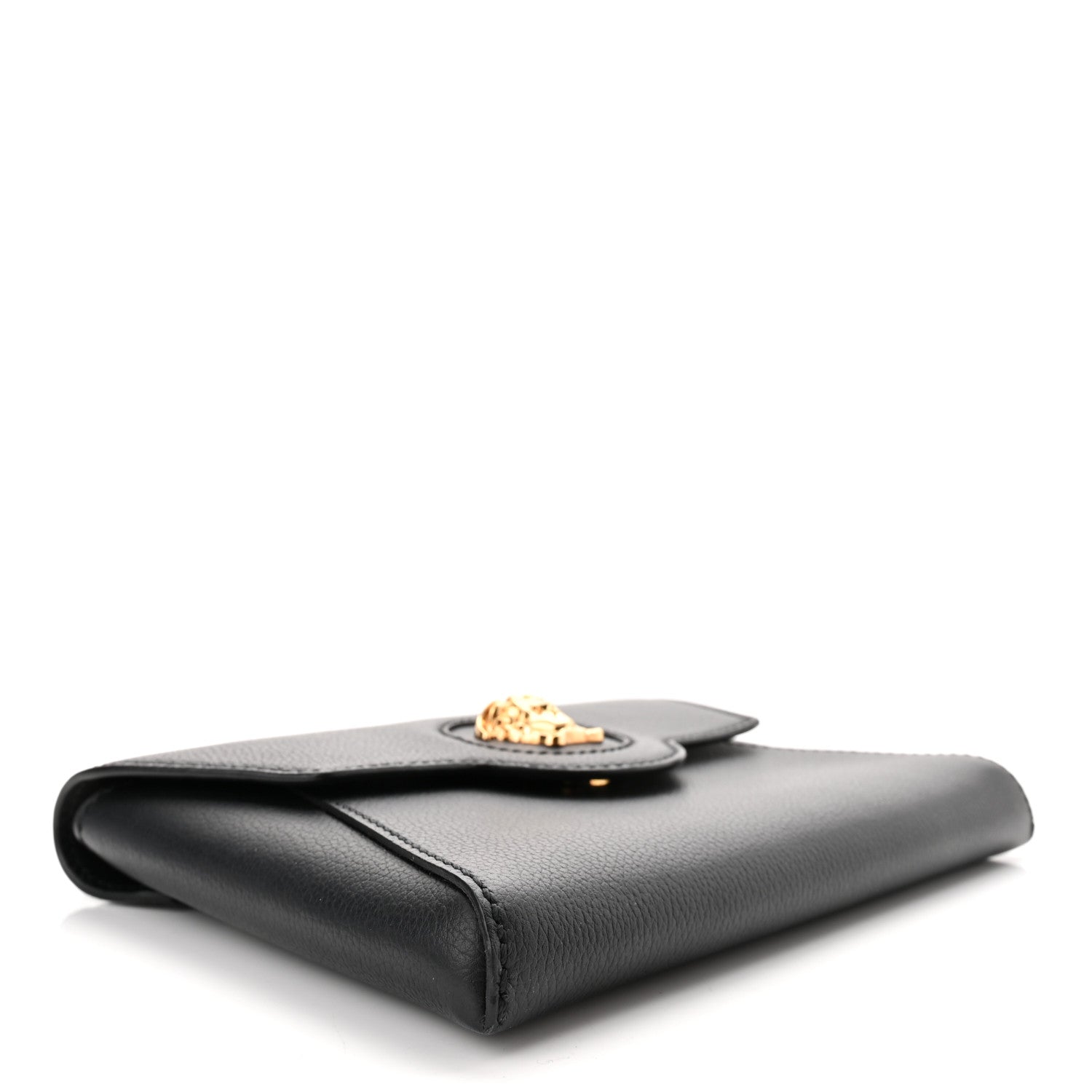 Versace Grained Calfskin La Medusa Chain Crossbody Bag Black 4 of 9