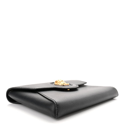 Versace Grained Calfskin La Medusa Chain Crossbody Bag Black 4 of 9