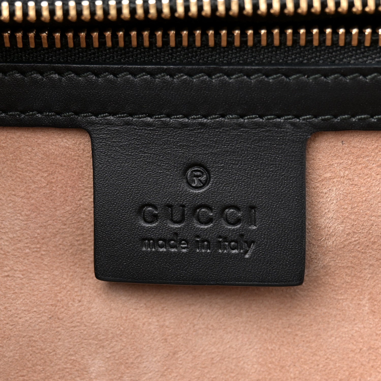 Gucci Calfskin Animal Studs Medium Sylvie Top Handle Bag Black 6 of 11