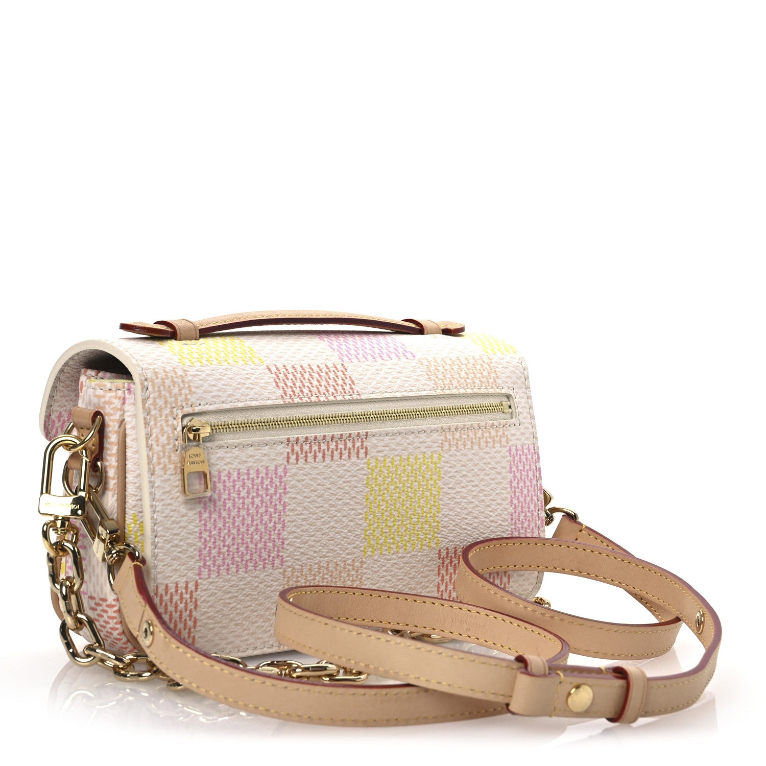 Louis Vuitton Damier Giant Pochette Metis East West Peach 3 of 13