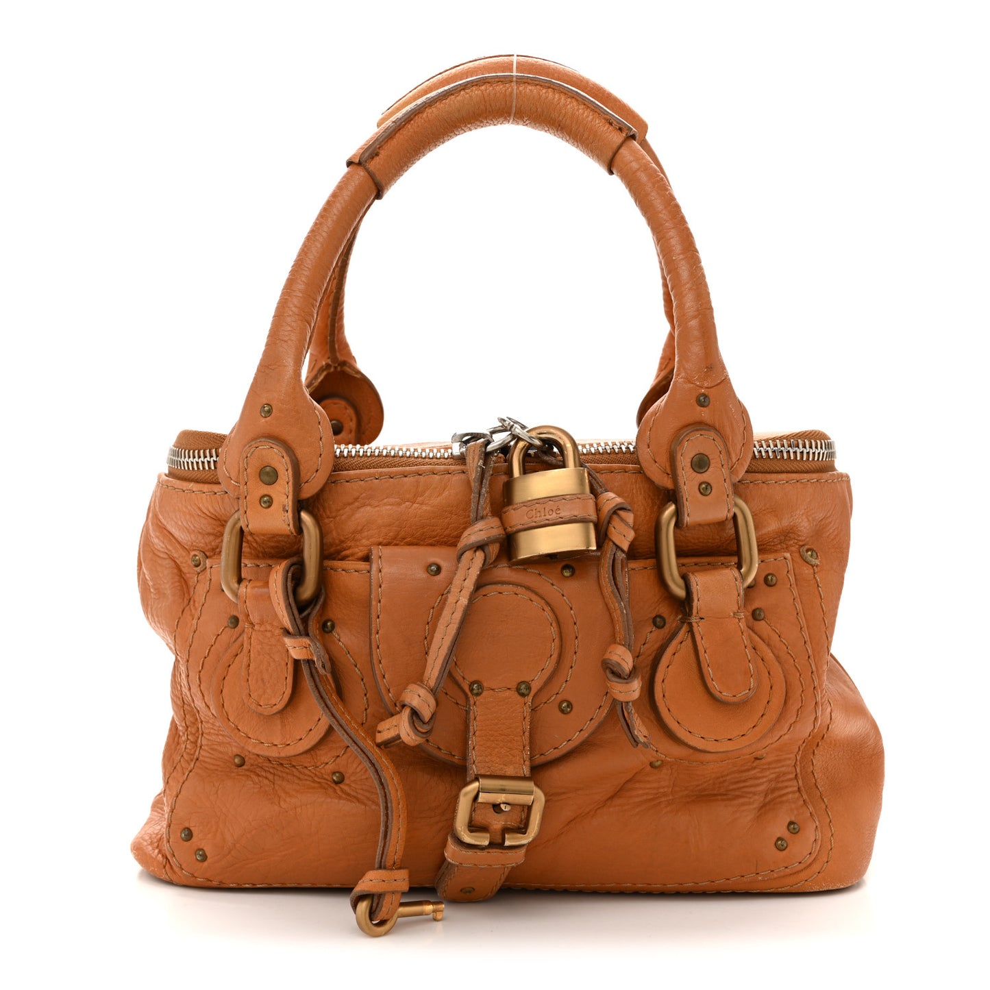 Calfskin Small Paddington Vanity Case Naturel