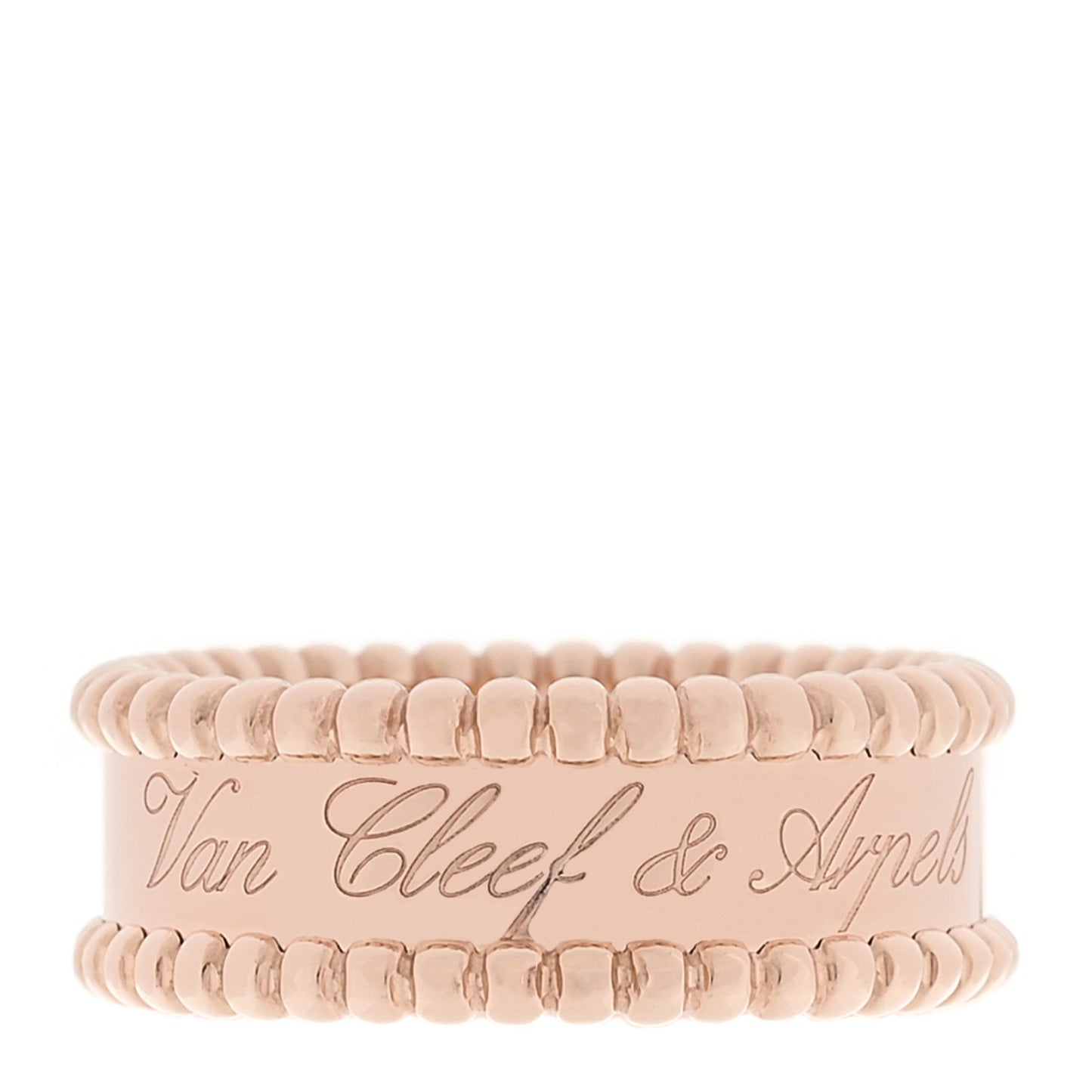 18K Rose Gold Perlee Signature Ring 54 6.75