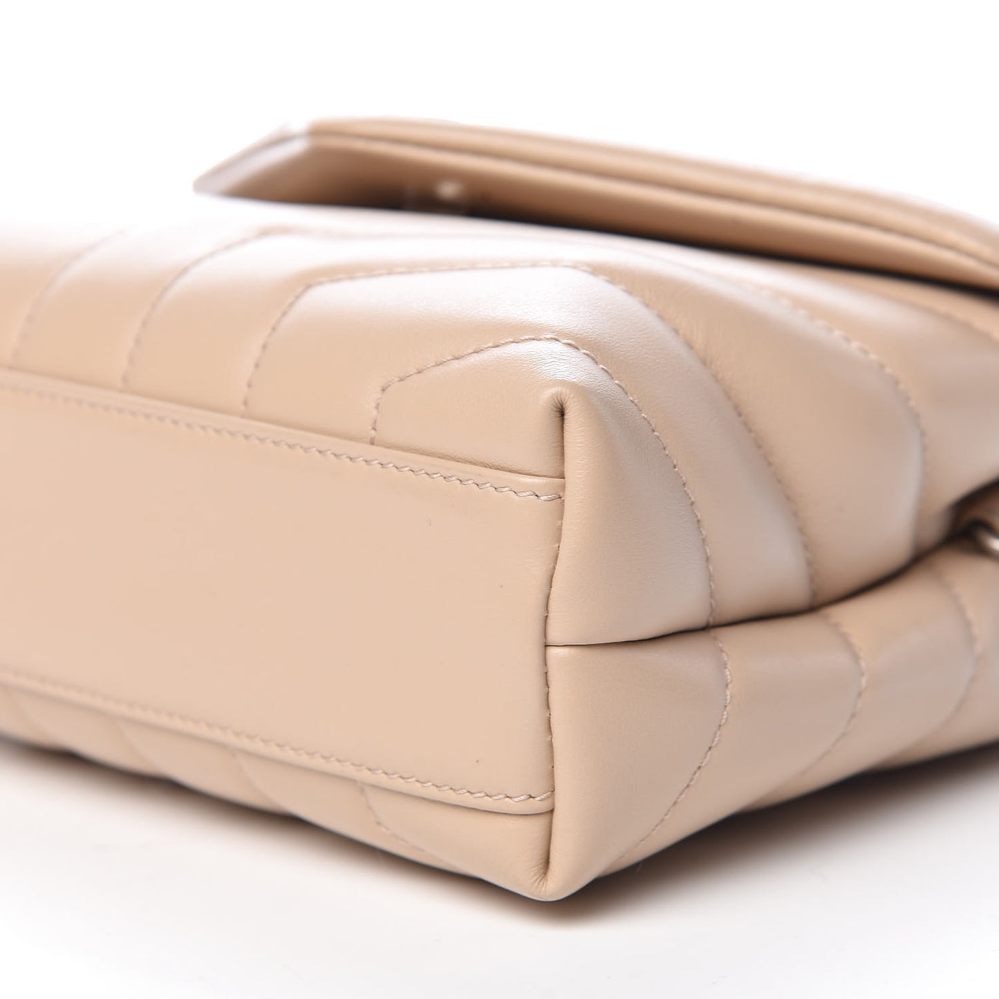 Calfskin Y Quilted Monogram Toy Loulou Satchel Nude Powder