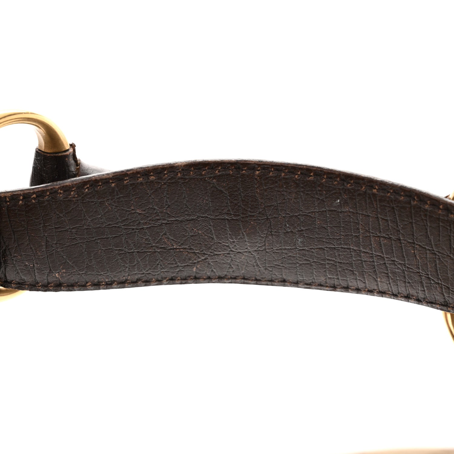 Gucci Monogram Medium Horsebit Chain Hobo Dark Brown 12 of 14