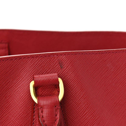Prada Saffiano Lux Large Tote Fuoco 12 of 20