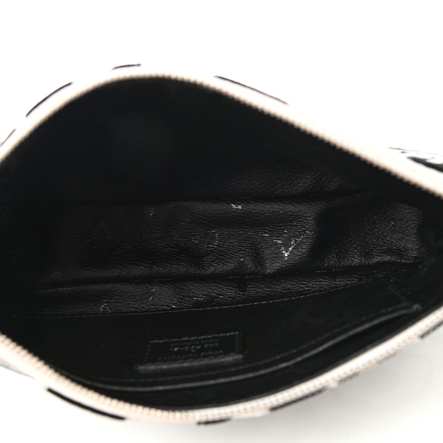 X UF Tufted Monogram Pochette Accessories White Black