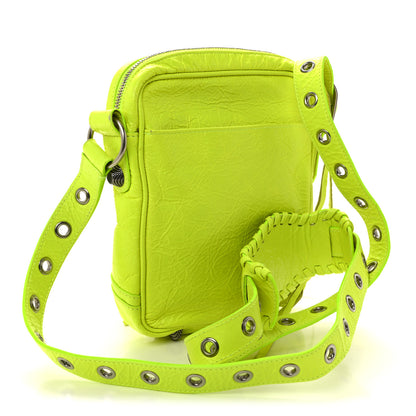 Balenciaga Agneau Arena Le Cagole Crossbody Bag Fluo Yellow 4 of 11