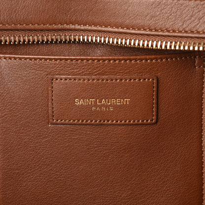 Saint Laurent Calfskin Small Classic Y Cabas Cognac 7 of 8