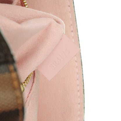 Louis Vuitton Damier Ebene Caissa Hobo Rose Ballerine 7 of 7