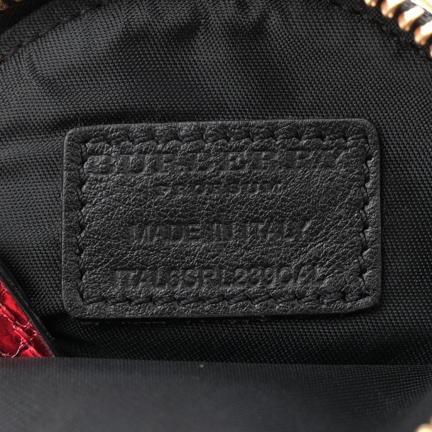 Vinyl Metallic Watersnake Blaze Satchel Red