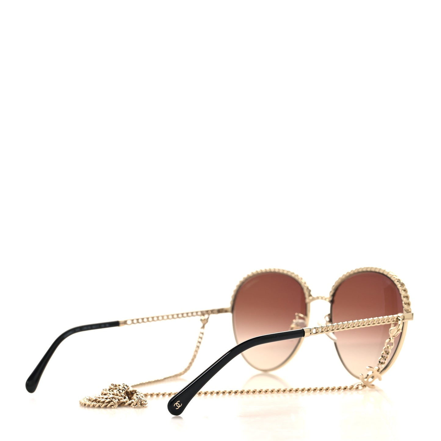 Chain Pantos Sunglasses 4242 Gold Brown