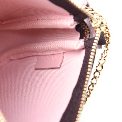Louis Vuitton Damier Ebene 2020 Christmas Animation Big Wheel Mini Pochette Accessories Rose Ballerine 6 of 10
