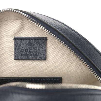 Gucci Monogram Multicolor Textured Calfskin Retro Interlocking G Round Shoulder Bag Red Blue 6 of 11