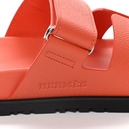 Hermes Epsom Womens Chypre Sandals 38 Rose Sorbet 11 of 12
