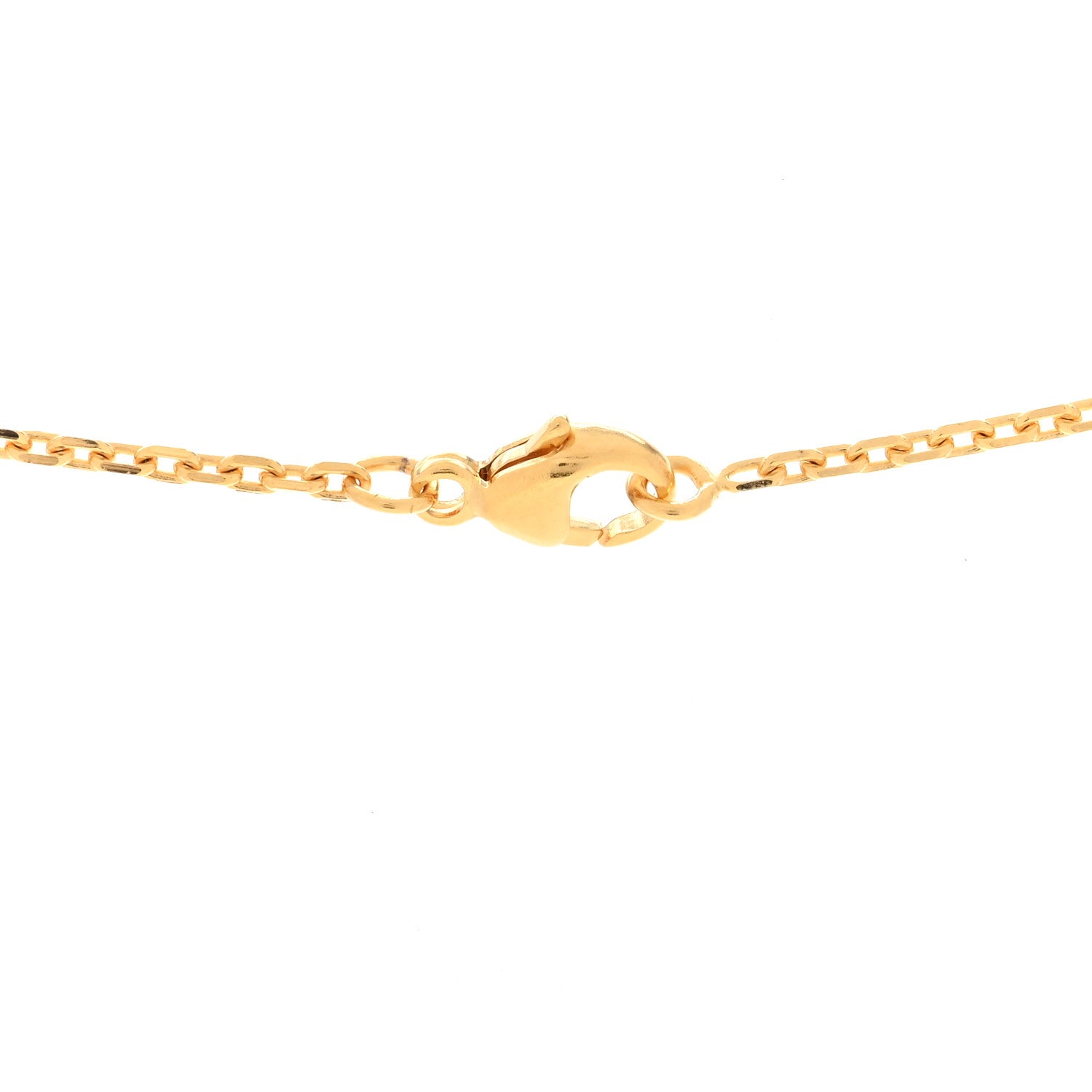 Hermes Lacquered Gold Mini Pop H Pendant Necklace White 5 of 6