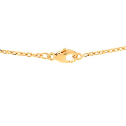 Hermes Lacquered Gold Mini Pop H Pendant Necklace White 5 of 6