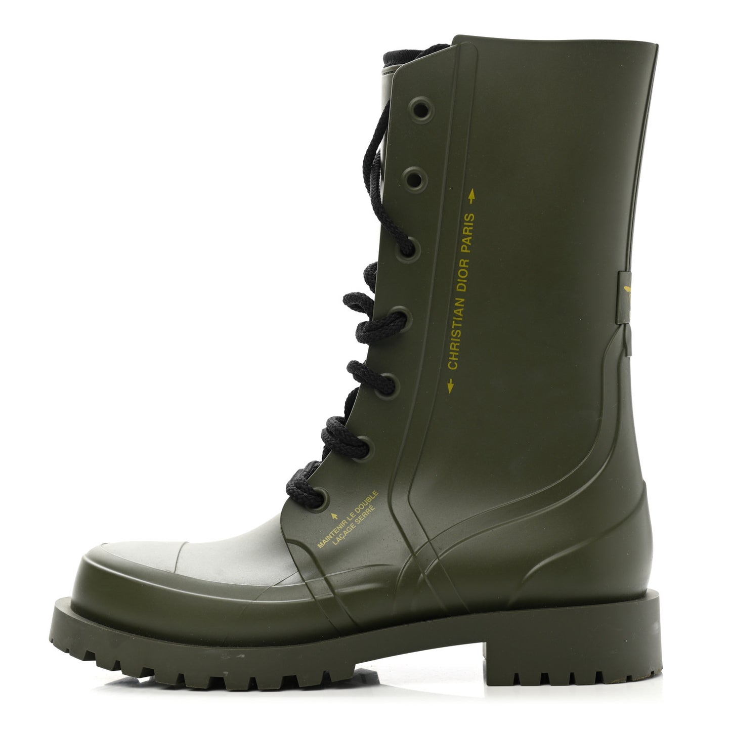 Rubber Diorcamp Low Boots 39 Military